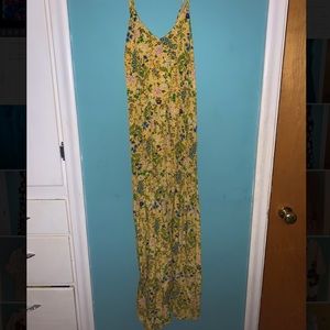 Yellow floral dress